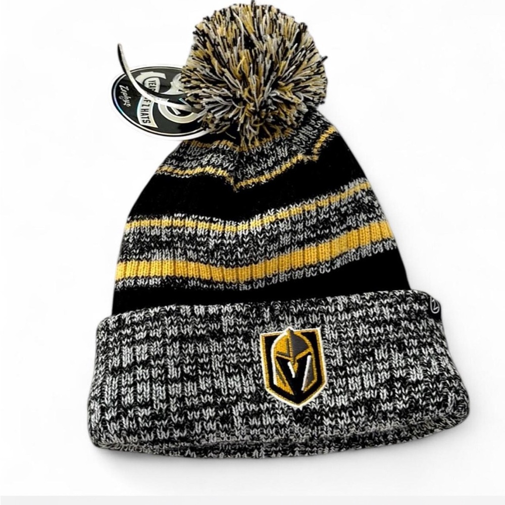 NWT Vegas Golden Knights Pom Beanie Hat zephyr